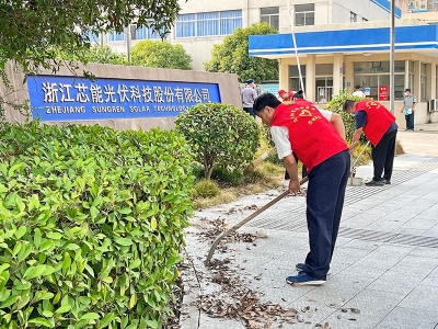 芯能科技黨支部開展“助力創城，黨員先行”主題黨日活動